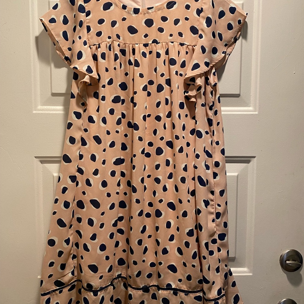 &Merci Pink Sundress with Flutter Sleeves